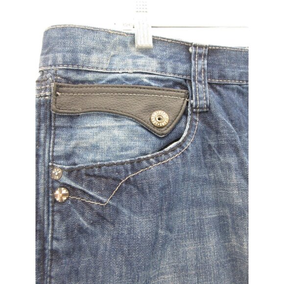 VINTAGE Pepe Jeans 40X32 Hip Hop Loose Baggy Distressed Y2K Flap Pocket - Picture 4 of 13